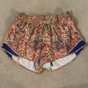 lululemon multicolor hotty hot shorts - seawheeze special edition